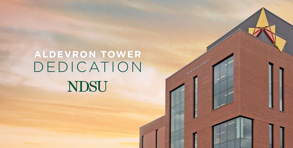 Banner: Aldevron Tower Dedication | NDSU